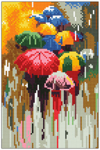Diamond Art paraplyer lærred 20 x 30 cm