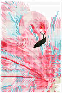 Diamond Art flamingo 20 x 30 cm
