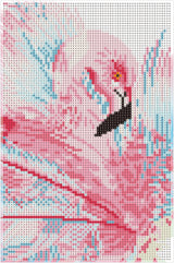 Diamond Art flamingo 20 x 30 cm