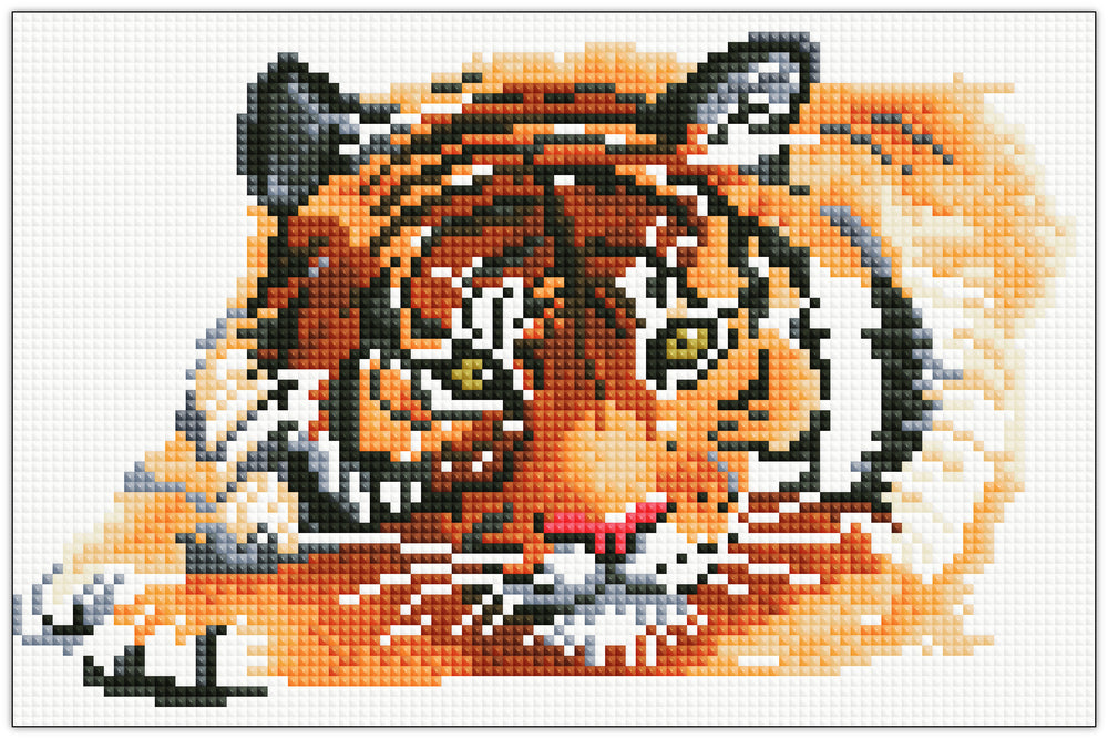 Diamond Art tiger  20 x 30 cm