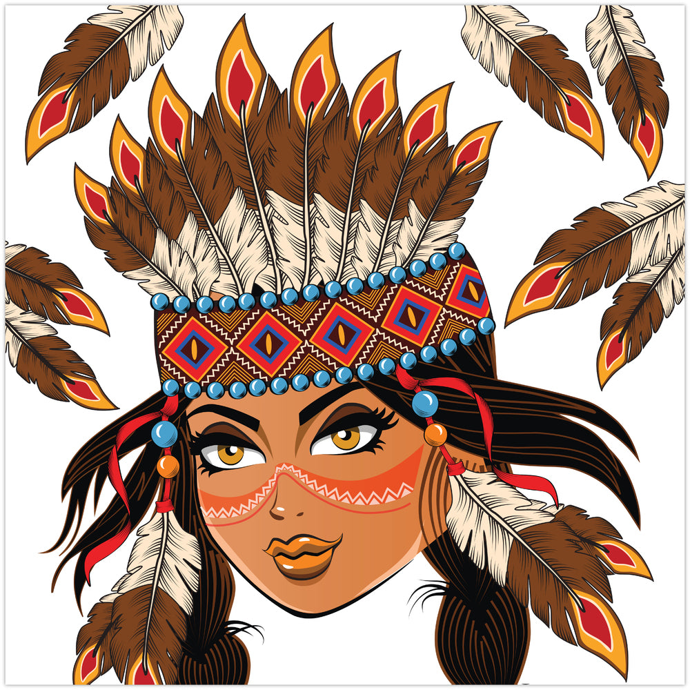 Diamond Art MIX indianer 40 x 40 cm