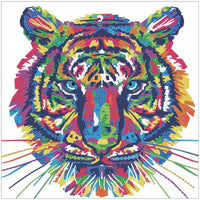 Diamond Art MIX tiger 40 x 40 cm