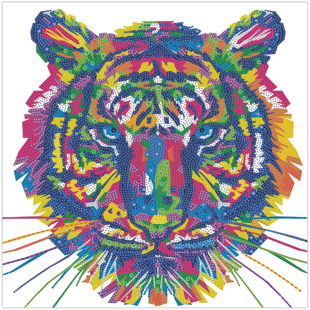 Diamond Art MIX tiger 40 x 40 cm