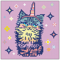 Diamond Art glitter kat 20 x 20 cm