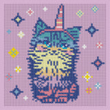 Diamond Art glitter kat 20 x 20 cm