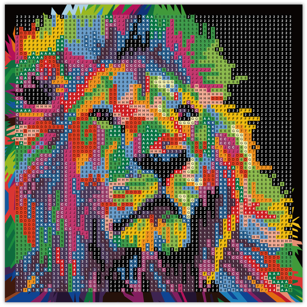 Diamond Art glitter løve 20 x 20 cm