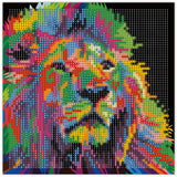 Diamond Art glitter løve 20 x 20 cm