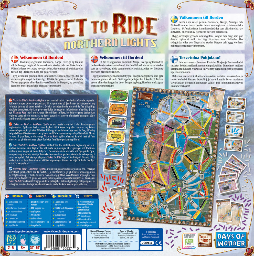 Ticket to Ride Nothern Lights