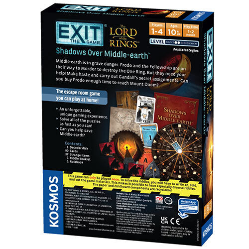 EXIT lord of the rings shadows over middle-earth
