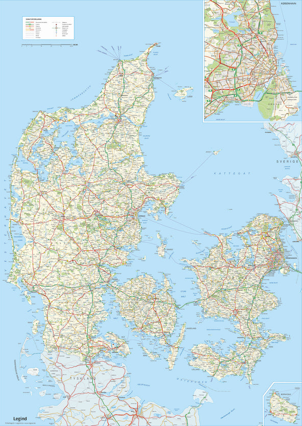 Danmarkskort med kommunevåben - Kolli 4