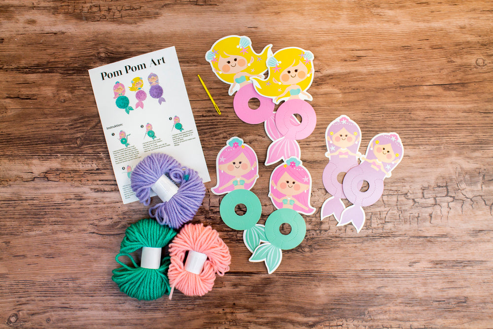 Pom Pom Art Havfruer 3 stk.
