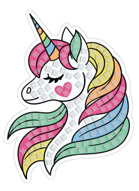 Mosaic Art Unicorn tema 4 stk.