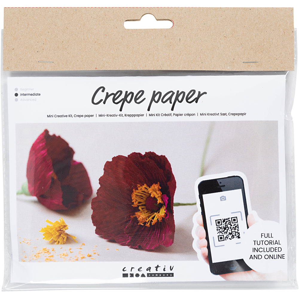 Crepepapir Mini DIY Kit Valmuer