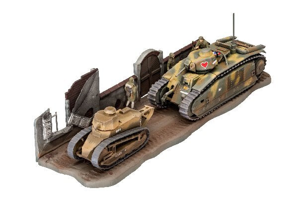 Char B,1 bis & Renault FT,17