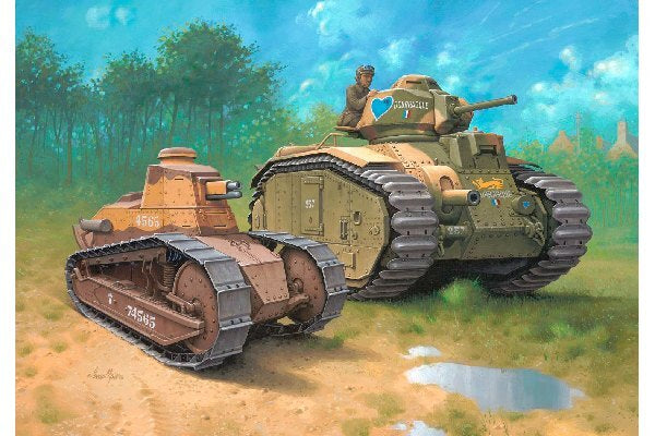 Char B,1 bis & Renault FT,17