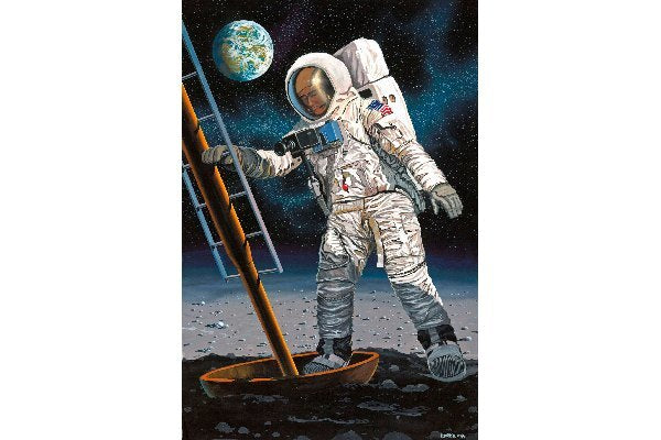 Apollo 11 Astronaut on the Moon