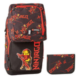 Skoletaske LEGO Optimo Plus Ninjago rød 3 dele