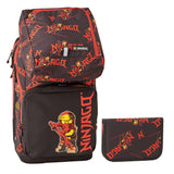 Skoletaske LEGO Maxi Plus Ninjago RØD 3 dele