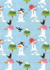 Økonom jul børn 38cmx150m happy snowman