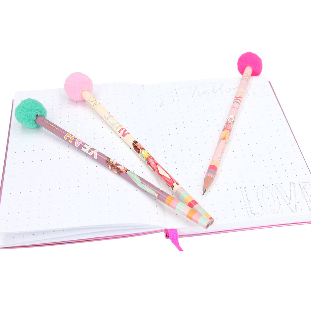 TOPMODEL Blyant m/lille pompom - ASST