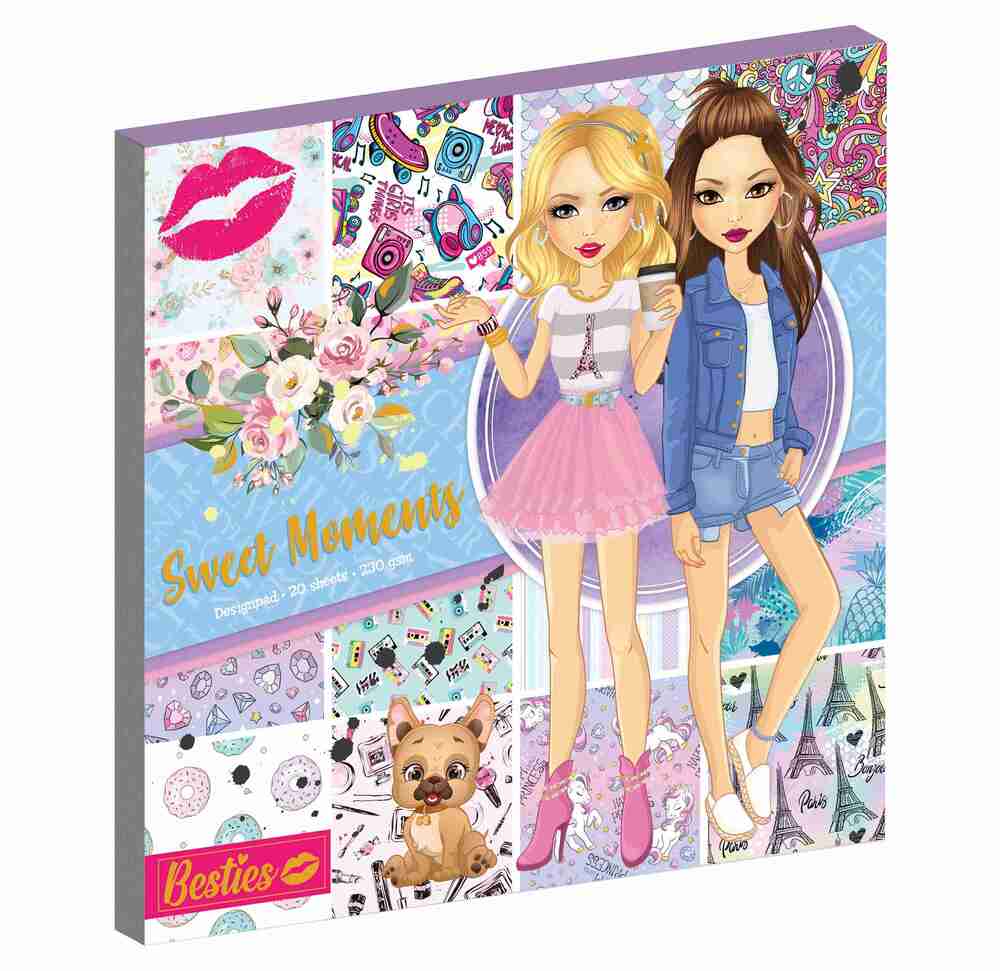 Besties - Design Pad 25 x 25 cm - Sweet moments