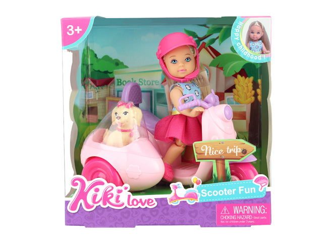 Kiki Love dukke med scooter