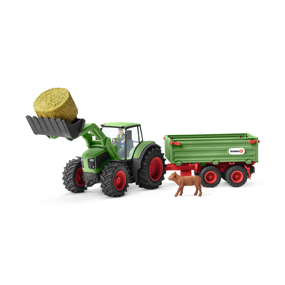 schleich Traktor med anhænger