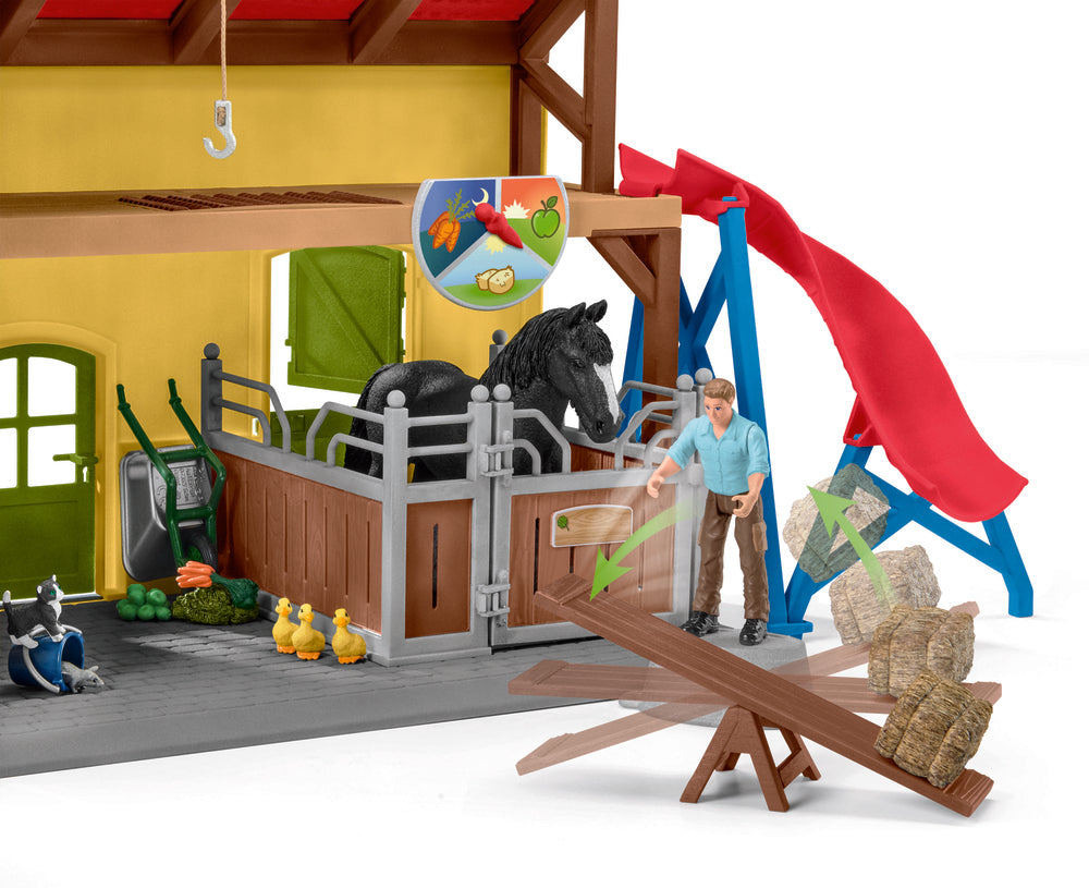 schleich Hestestald