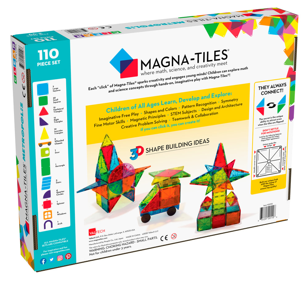 MAGNA-TILES Metropolis 110 stk.