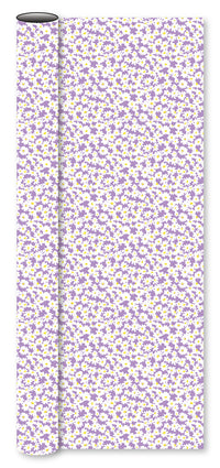 Bogbind/gavepapir margerit lilla 70 cm x 2 m 80 g