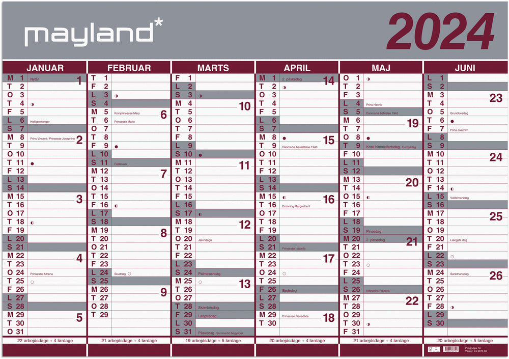 Mayland 23/24 2x6 måned