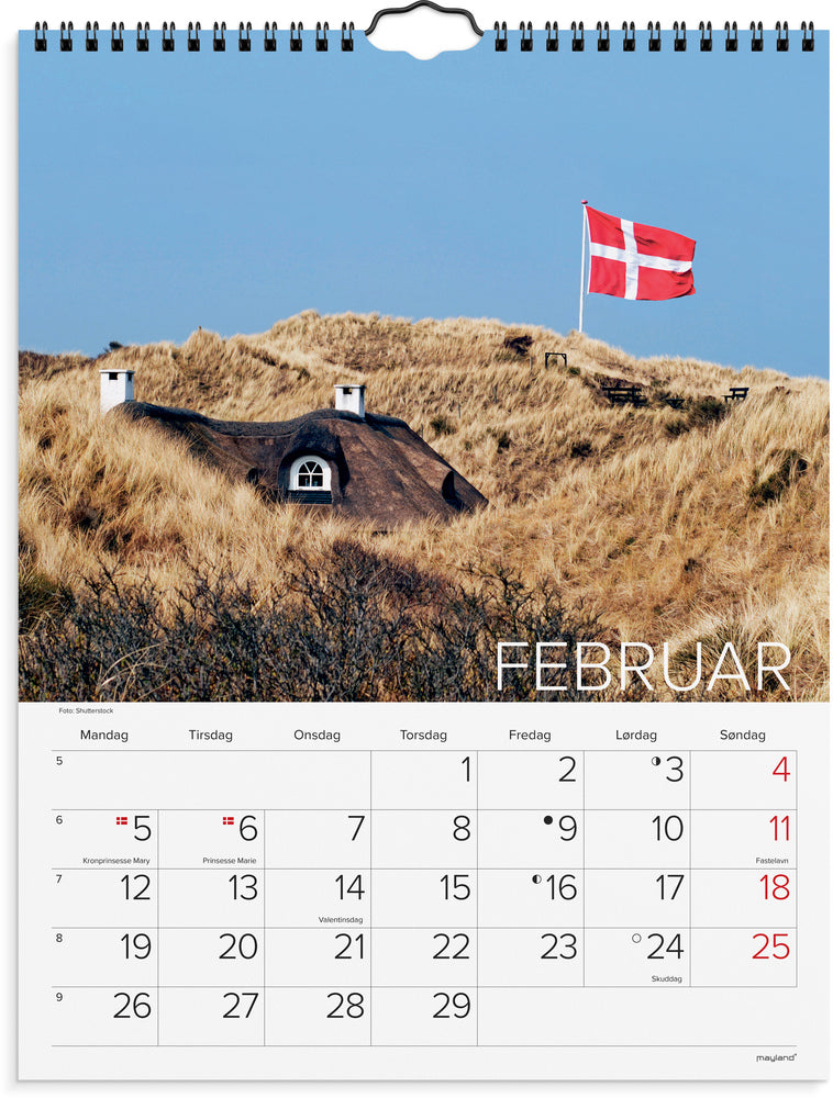 Kalender 2024 dansk natur