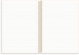 Notesbog A4 pink KARTON 160 linjeret sider