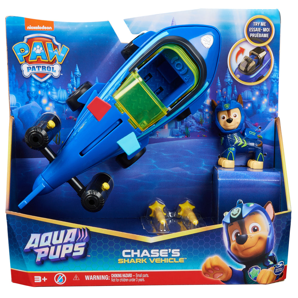 Paw Patrol Aqua Themed Vehicles - Chase