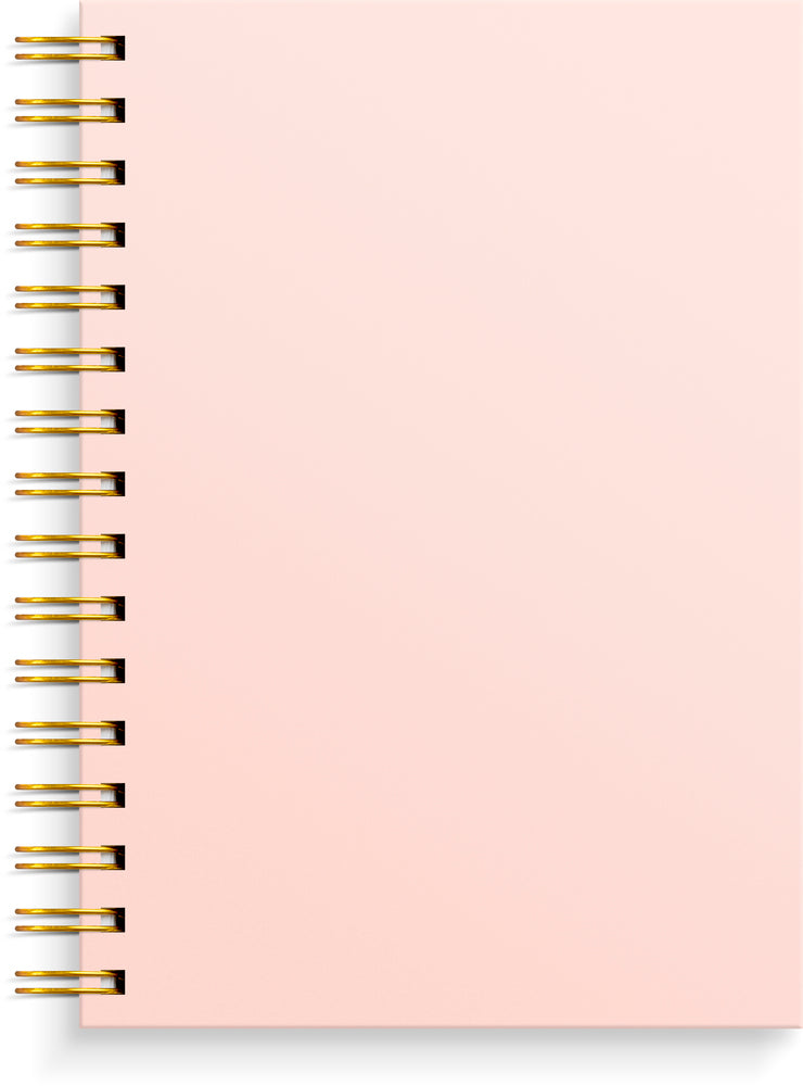 Notesbog A5 pink KARTON 150 linjeret sider