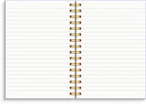 Notesbog A5 lilac KARTON 150 linjeret sider