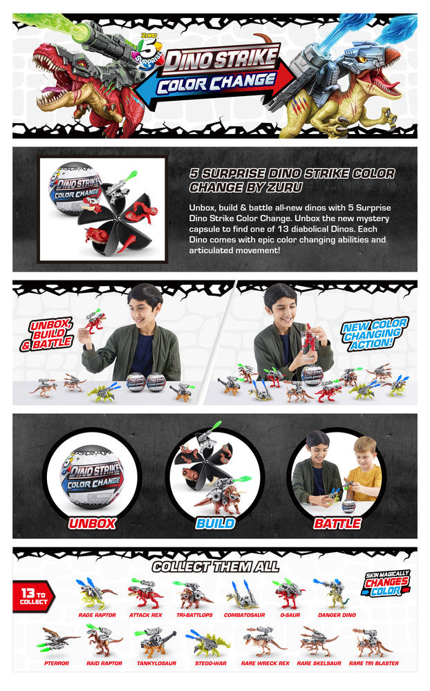 Mini Brands Dino Strike Color Change