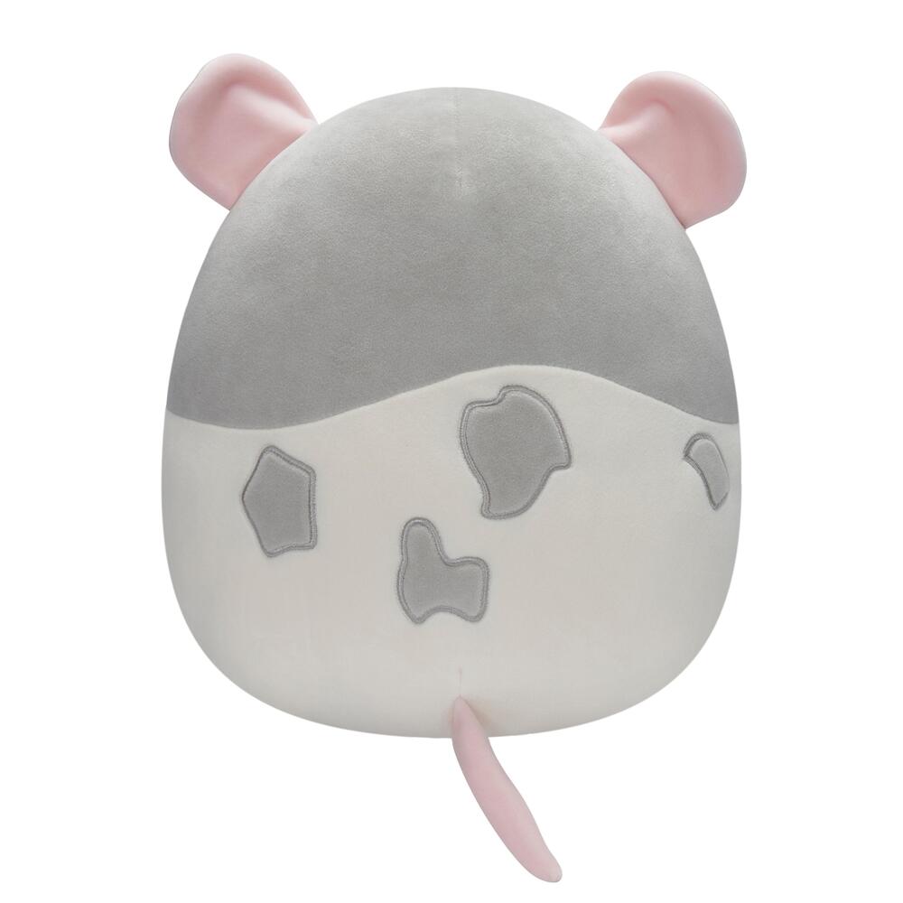 Squishmallows 30 cm Grå & Hvid Rotte
