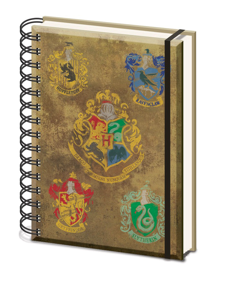 HARRY POTTER NOTESBOG, HOGWARTS CREST