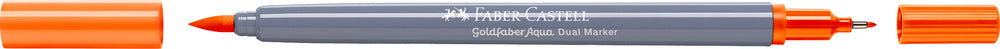 Tusser dobbelt Goldfaber Aqua orange glaze 113