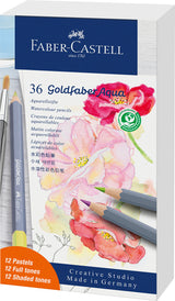 Farveblyant Goldfaber akvarel 12 pastel + 24 standard