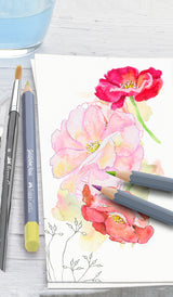 Farveblyant Goldfaber akvarel 12 pastel + 24 standard