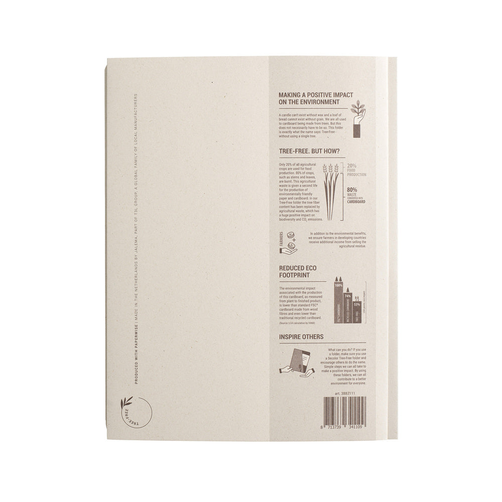 Dokumentmappe m/flapper Tree Free A4 natur