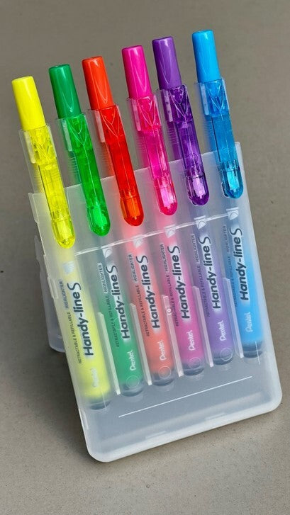Overstregning sæt Pentel 6 ass farver