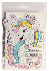 Mosaic Art Unicorn tema 4 stk.