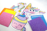 Mosaic Art Unicorn tema 4 stk.
