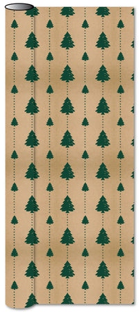 Flot kraft gavepapir 3 m x 70 cm