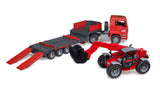 Kranbil Bruder MAN TGA med teleskoplæsser Manitou MT633