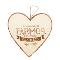 Træhjerte SØDESTE FARMOR