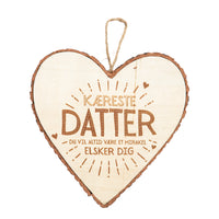 Træhjerte KÆRESTE DATTER